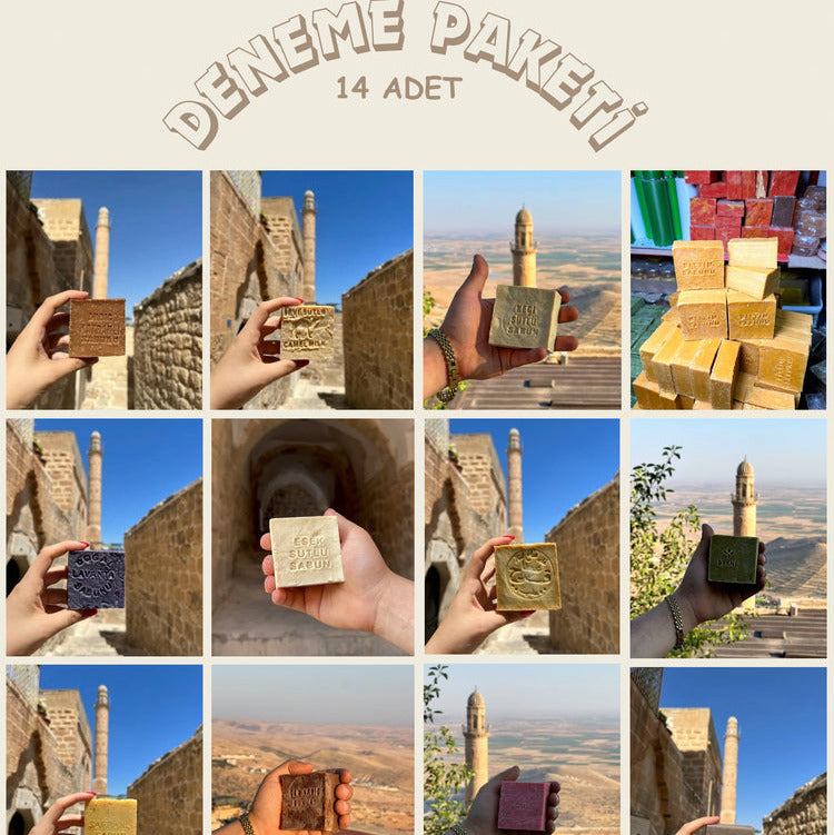 DENEME PAKETİ ( 14 ÇEŞİT SABUN ) ( 14 Adet )